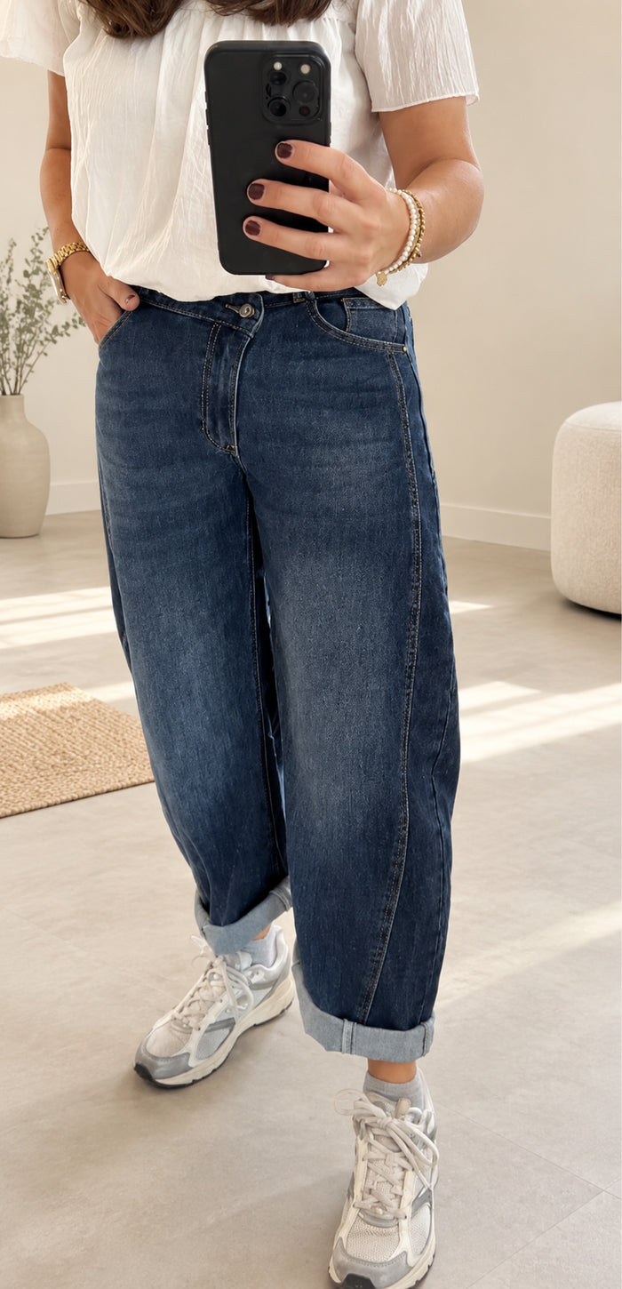 Barrel Jeans dunkelblau